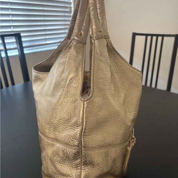 Michael Kors Metallic Gold Hobo Bag - Picture 3 of 12